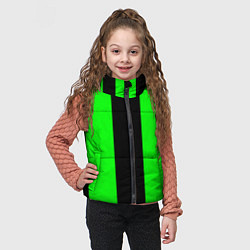 Детский жилет Color black green, цвет: 3D-черный — фото 2