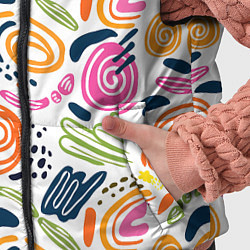 Детский жилет Яркие спирали, цвет: 3D-черный — фото 2