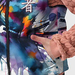 Детский жилет Japanese ninja - watercolor sketch, цвет: 3D-черный — фото 2