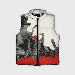 Детский жилет Разводы краски, цвет: 3D-черный