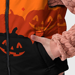 Детский жилет Хэллоуин счастливые тыквы, цвет: 3D-черный — фото 2