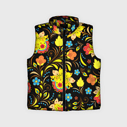 Детский жилет Хохлома узор, цвет: 3D-черный