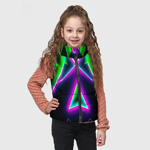 Детский жилет Multicolored colorful color / 3D-Черный – фото 3