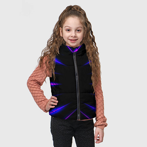 Детский жилет Color black neon neon / 3D-Черный – фото 3