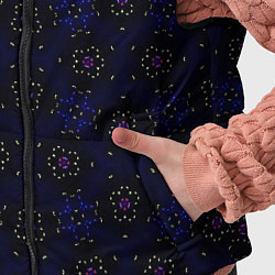 Детский жилет Темно-синий абстрактный узор с мерцанием, цвет: 3D-черный — фото 2