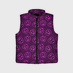 Детский жилет Halloween - паттерн с тыквами