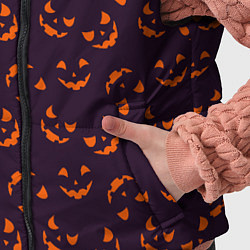 Детский жилет Страшно веселый Halloween - паттерн, цвет: 3D-черный — фото 2