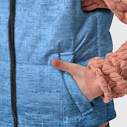 Детский жилет Тёмный голубой потёртости однотонный, цвет: 3D-черный — фото 2