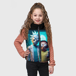 Детский жилет Rick with Morty - halloween night, цвет: 3D-черный — фото 2