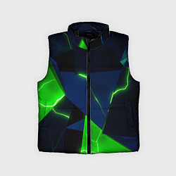 Детский жилет Neon tile green, цвет: 3D-черный