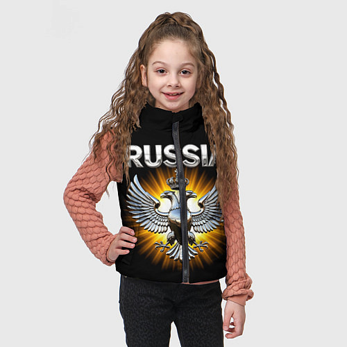 Детский жилет Серебрянный орёл / 3D-Черный – фото 3