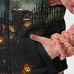 Детский жилет Ночь тыкв и теней, цвет: 3D-черный — фото 2