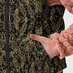 Детский жилет Славяно - русский орнамент узоры с позолотой, цвет: 3D-черный — фото 2