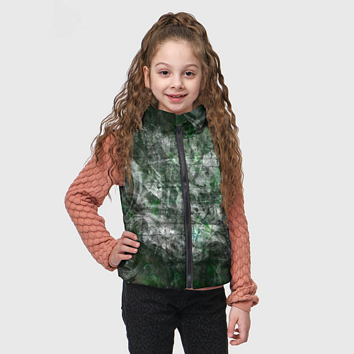 Детский жилет Абстракция - acid boom / 3D-Черный – фото 3