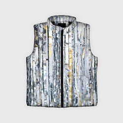 Детский жилет Новогодний дождик, цвет: 3D-черный