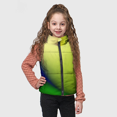 Детский жилет The color is multicolored / 3D-Черный – фото 3