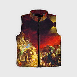 Детский жилет Брюллов Последний день Помпеи, цвет: 3D-светло-серый