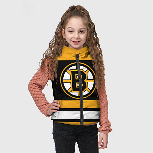 Детский жилет Boston Bruins / 3D-Светло-серый – фото 3