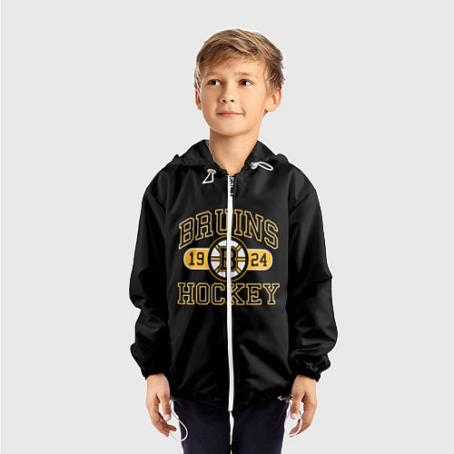 Детская ветровка Boston Bruins: Est.1924 / 3D-Белый – фото 3