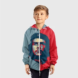 Ветровка с капюшоном детская Che Guevara, цвет: 3D-белый — фото 2