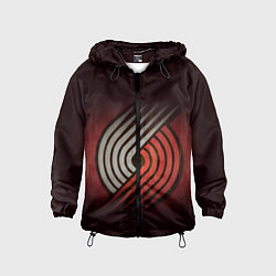 Ветровка с капюшоном детская NBA: Portland Trail Blazers, цвет: 3D-черный