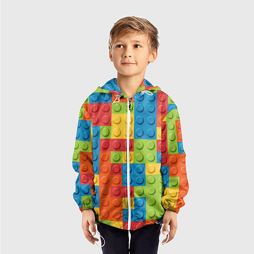 Детская ветровка Лего конструктор / 3D-Белый – фото 3