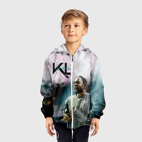 Детская ветровка KL: Kendrick Lamar / 3D-Белый – фото 3