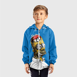 Ветровка с капюшоном детская Duff Brain, цвет: 3D-белый — фото 2