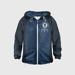 Ветровка с капюшоном детская Chelsea FC: London SW6, цвет: 3D-белый