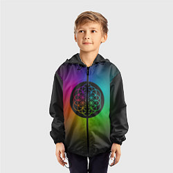 Ветровка с капюшоном детская Coldplay Colour, цвет: 3D-черный — фото 2