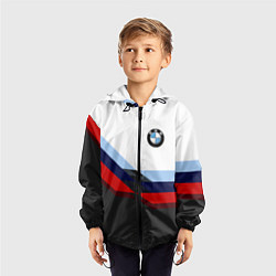 Ветровка с капюшоном детская BMW M SPORT, цвет: 3D-черный — фото 2