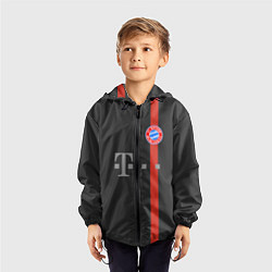 Ветровка с капюшоном детская Bayern FC: Black 2018, цвет: 3D-черный — фото 2