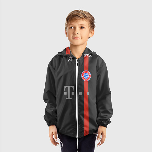 Детская ветровка Bayern FC: Black 2018 / 3D-Белый – фото 3