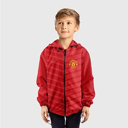 Ветровка с капюшоном детская FC Manchester United: Reverse, цвет: 3D-черный — фото 2