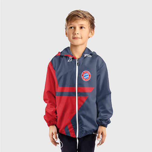 Детская ветровка FC Bayern: Star / 3D-Белый – фото 3