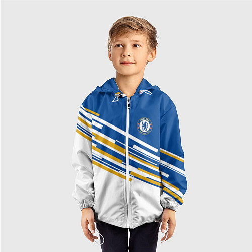 Детская ветровка FC Chelsea: Colour Line / 3D-Белый – фото 3