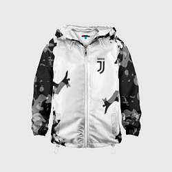 Ветровка с капюшоном детская FC Juventus: White Original, цвет: 3D-белый