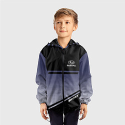 Ветровка с капюшоном детская SUBARU SPORT, цвет: 3D-черный — фото 2