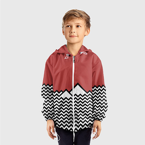 Детская ветровка Горы Твин Пикс / 3D-Белый – фото 3