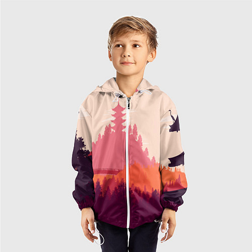 Детская ветровка Firewatch City / 3D-Белый – фото 3