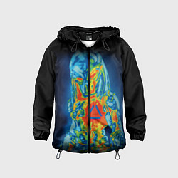 Ветровка с капюшоном детская Predator Vision, цвет: 3D-черный