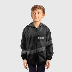 Ветровка с капюшоном детская CS:GO Graphite, цвет: 3D-черный — фото 2