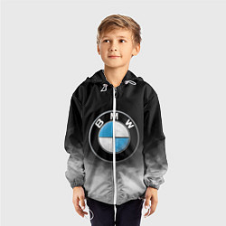 Ветровка с капюшоном детская BMW, цвет: 3D-белый — фото 2