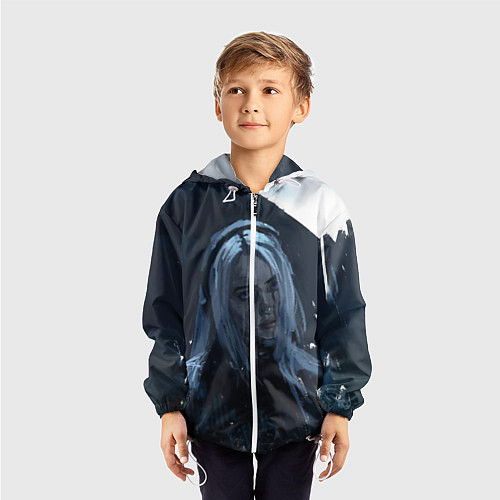 Детская ветровка Billie Eilish: Love / 3D-Белый – фото 3