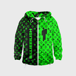 Ветровка с капюшоном детская BILLIE EILISH x LV Green, цвет: 3D-белый