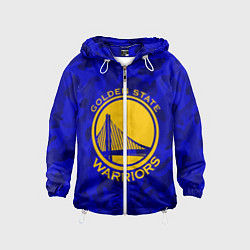 Ветровка с капюшоном детская GOLDEN STATE WARRIORS, цвет: 3D-белый