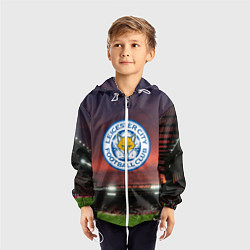 Ветровка с капюшоном детская FC Leicester City, цвет: 3D-белый — фото 2