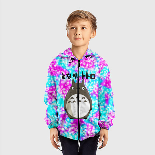 Детская ветровка Totoro / 3D-Черный – фото 3