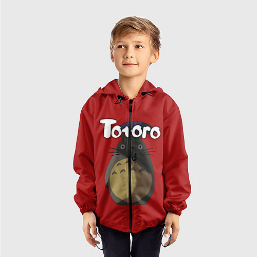Детская ветровка Totoro / 3D-Черный – фото 3