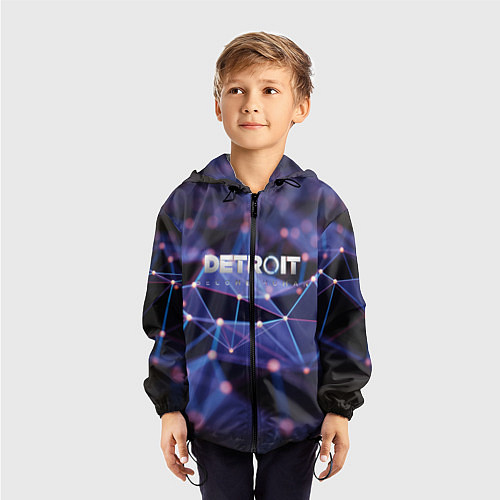 Детская ветровка DETROIT:BECOME HUMAN 2019 / 3D-Черный – фото 3